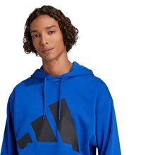 adidas Essentials Big Logo French Terry Hoodie royal blue men's